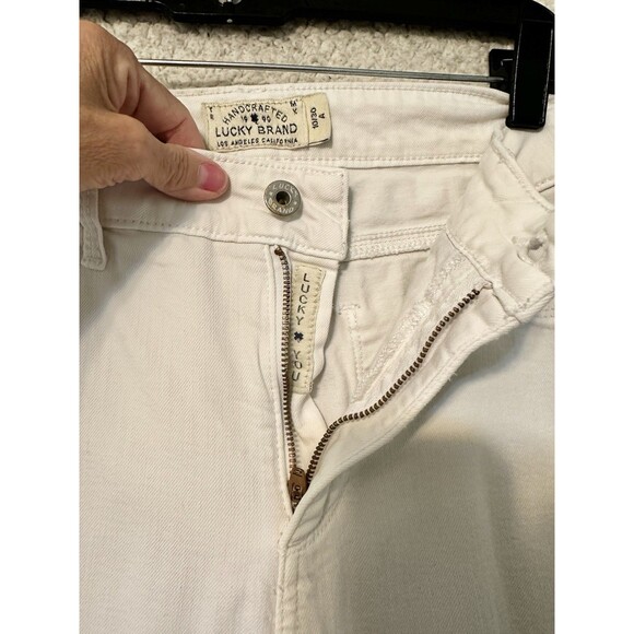 Lucky Brand Skinny Jeans Women's Size 10/30 White Hayden SKINNY Pants Light Wash - Picture 6 of 15